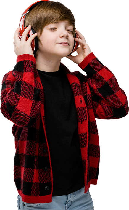 Boy in Headphones